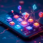 Beginner NFT guide visual showing digital ownership steps, blockchain technology, crypto wallets and marketplace tutorials