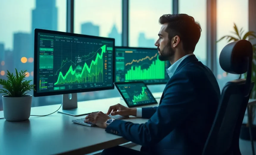 Best investments 2025 performance chart comparing tech, healthcare, energy, and real estate sector returns and growth.