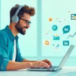 Budget marketing plan infographic showing small business digital marketing strategies and ROI growth charts