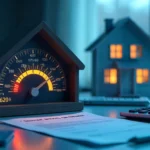 Credit score home loan requirements 2025 showing mortgage approval process with house keys and financial documents