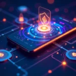 DeFi Wallet Safety guide 2025 - secure digital wallet with blockchain protection, cryptocurrency symbols and security locks
