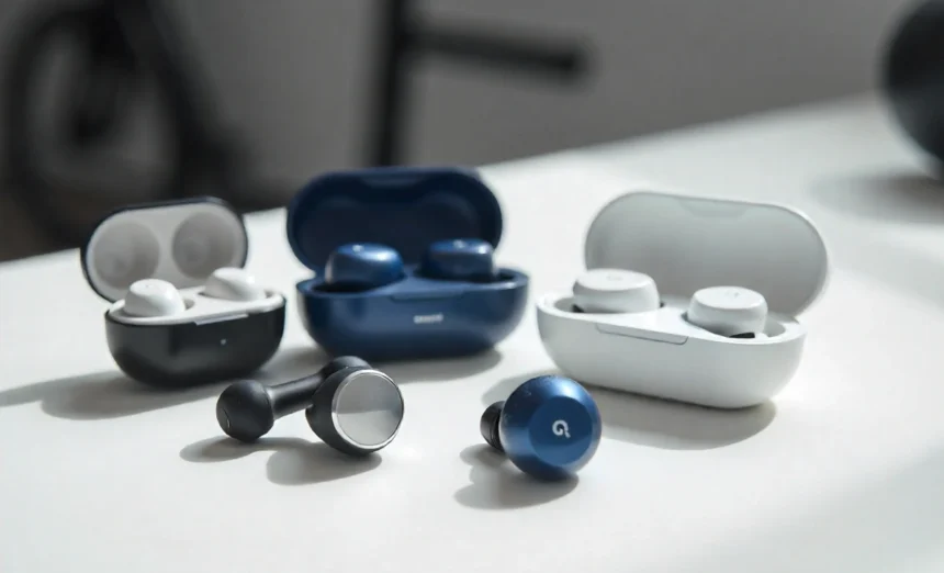 Technics EAH-AZ100 durable wireless earbuds premium model with charging case
