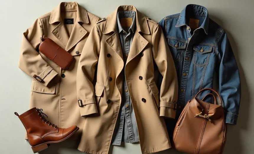 Close-up of heritage fashion brands showcasing craftsmanship and timeless elegance representing sustainable luxury in 2025.