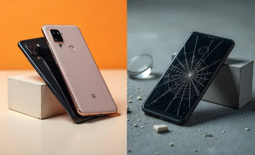 Most durable Android phone 2025 drop test results showing Samsung Galaxy S25 Ultra Pixel 9 Pro OnePlus 13 comparison