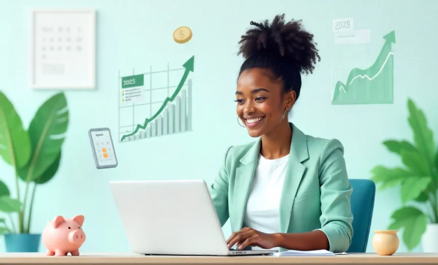 Personal finance planning guide 2025 showing budgeting strategies and investment tips for wealth building