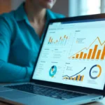 Scalable business plan 2025 dashboard showing growth charts, KPIs, financial forecasting and adaptive business strategies for startups