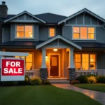 Modern house for sale 2025 with smart home features, beautiful landscaping and professional curb appeal selling house
