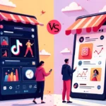 TikTok vs Instagram marketing platforms comparison for small business digital marketing strategies 2025