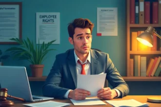 Infographic explaining how to identify if you were fired illegally, wrongful termination signs and employee legal protections 2025