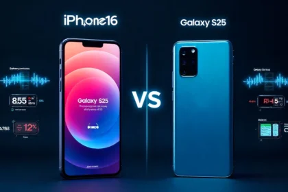 iPhone 16 vs Galaxy S25 Battery Life Test results displaying screen time differences between Apple and Samsung phones